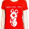 Camiseta original de mujer Moscow - 1980 (color rojo, tallas: S, L)