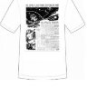 073 Camiseta de hombre estampada Primer hombre en el espacio ( blanco; M)