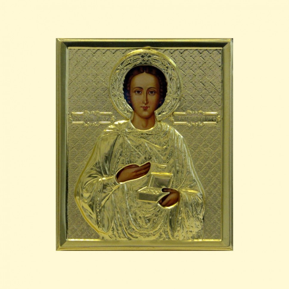 El icono "el Panteleymon-curador" en la casulla, 11x13 cm