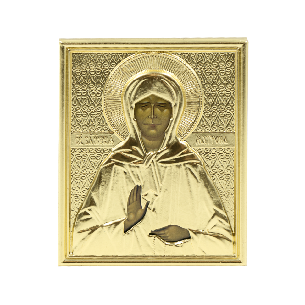 El icono "la Matrona" en la casulla, 9 x 11 cm