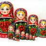 Matryoshka (bonecas russas) de 15 peças "Jojloma Melodies" 30 cm (altura)