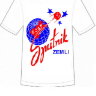053 Camiseta masculina engraçada do Sputnik (cor: branca; tamanho: M, XXL)
