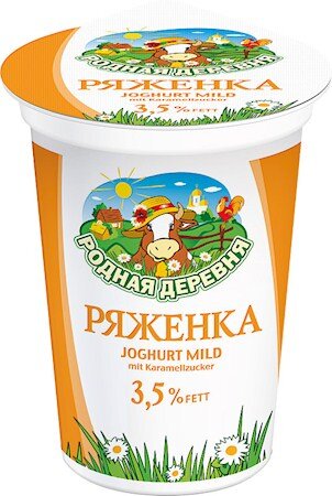 Iogurte líquido com sabor a caramelo "Ryazhenka" 3,5% de gordura, 500 g