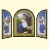 El icono-skladen "la Navidad de Jesucristo" Nr 4, triple, 9 x 12 cm